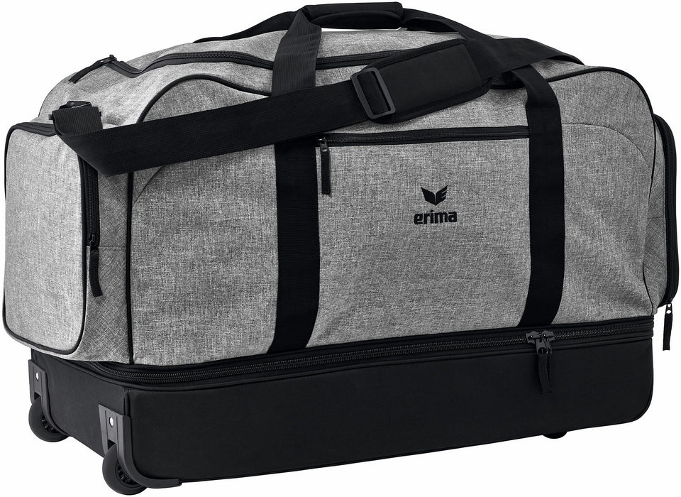 Erima Sporttasche mit Bodenfach und Rollen Travel Line