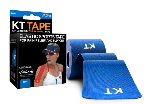 KT Tape Orginal Sporttape - Voorgesneden - 5 x 25 cm - 20 stuks | €14.95 | KT Tape | Sporttape | Voorgesneden en ongesneden: Voorgesneden | Kleur: Blauw | Klaver Sport