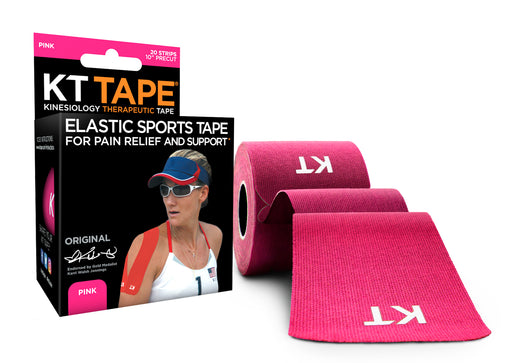 KT Tape Orginal Sporttape - Voorgesneden - 5 x 25 cm - 20 stuks | €14.95 | KT Tape | Sporttape | Voorgesneden en ongesneden: Voorgesneden | Kleur: Roze | Klaver Sport